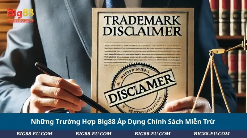 Những Trường Hợp Big88 Áp Dụng Chính Sách Miễn Trừ